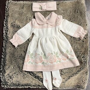 cupcakes & cashmere Pink and White Kids Casual Dress